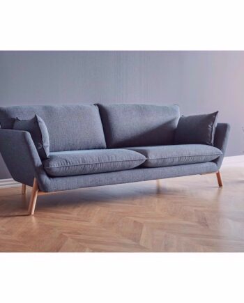 Egelykke Personers Sofa Blå Stof - Nordly Sofa
